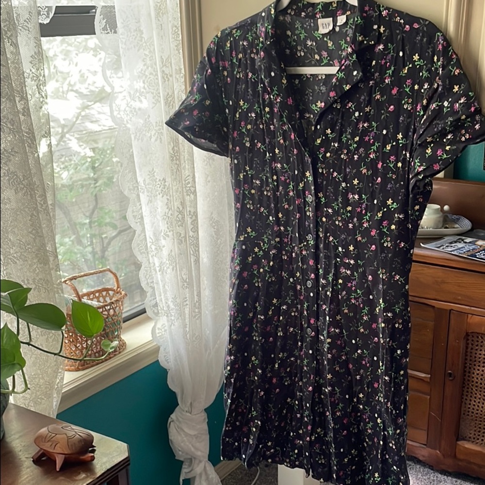 GAP Dark Floral Mini Dress
